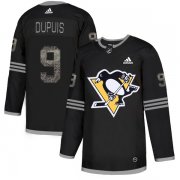 Wholesale Cheap Adidas Penguins #9 Pascal Dupuis Black Authentic Classic Stitched NHL Jersey
