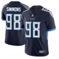 Wholesale Cheap Men's Tennessee Titans #98 Jeffery Simmons Navy Vapor Untouchable Limited Stitched Jersey