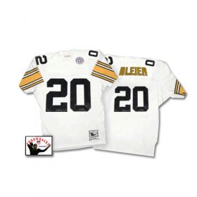 Wholesale Cheap Mitchell & Ness Steelers #20 Rocky Bleier White Stitched Throwback NFL Jersey