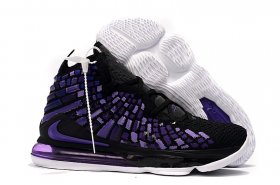 Wholesale Cheap Nike Lebron James 17 Air Cushion Shoes Black Purple