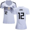 Wholesale Cheap Women's Germany #12 Leno White Home Soccer Country Jersey