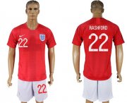 Wholesale Cheap England #22 Rashford Away Soccer Country Jersey