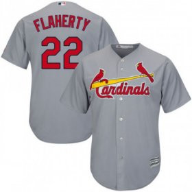Wholesale Cheap Cardinals #22 Jack Flaherty Grey New Cool Base Stitched MLB Jersey