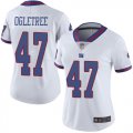 Wholesale Cheap Nike Giants #47 Alec Ogletree White Women's Stitched NFL Limited Rush Jersey
