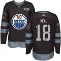 Wholesale Cheap Adidas Oilers #18 James Neal Black 1917-2017 100th Anniversary Stitched NHL Jersey
