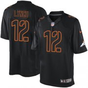 Wholesale Cheap Nike Broncos #12 Paxton Lynch Black Men's Stitched NFL Impact Limited Jersey