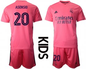 Wholesale Cheap Youth 2020-2021 club Real Madrid away 20 pink Soccer Jerseys