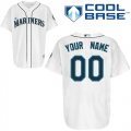 Wholesale Cheap Mariners Customized Authentic White Cool Base MLB Jersey (S-3XL)
