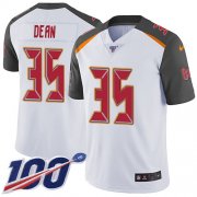 Wholesale Cheap Nike Buccaneers #35 Jamel Dean White Youth Stitched NFL 100th Season Vapor Untouchable Limited Jersey