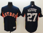 Wholesale Cheap Astros #27 Jose Altuve Navy Blue 2018 Spring Training Cool Base Stitched MLB Jersey
