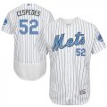 Wholesale Cheap Mets #52 Yoenis Cespedes White(Blue Strip) Flexbase Authentic Collection Father's Day Stitched MLB Jersey