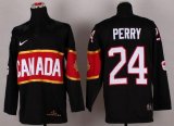 Wholesale Cheap Olympic 2014 CA. #24 Corey Perry Black Stitched NHL Jersey