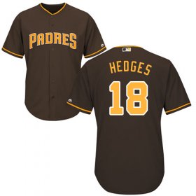 Wholesale Cheap Padres #18 Austin Hedges Brown New Cool Base Stitched MLB Jersey