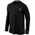Wholesale Cheap Nike Tampa Bay Buccaneers Sideline Legend Authentic Logo Long Sleeve T-Shirt Black