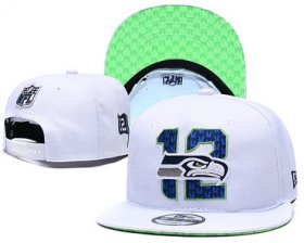Wholesale Cheap Seahawks Team Logo White 2019 Draft Adjustable Hat YD