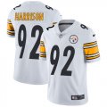 Wholesale Cheap Nike Steelers #92 James Harrison White Men's Stitched NFL Vapor Untouchable Limited Jersey