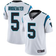Wholesale Cheap Nike Panthers #5 Teddy Bridgewater White Men's Stitched NFL Vapor Untouchable Limited Jersey