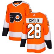 Wholesale Cheap Adidas Flyers #28 Claude Giroux Orange Home Authentic Stitched NHL Jersey