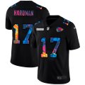 Cheap Kansas City Chiefs #17 Mecole Hardman Men's Nike Multi-Color Black 2020 NFL Crucial Catch Vapor Untouchable Limited Jersey