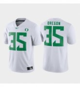 Wholesale Cheap Men Oregon Ducks 35 White Game Football Jersey