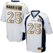 Wholesale Cheap Nike Broncos #25 Chris Harris Jr White Men's Stitched NFL Game Super Bowl 50 Collection Jersey