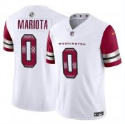Cheap Men's Washington Commanders #0 Marcus Mariota White 2023 F.U.S.E. Vapor Limited Football Stitched Jersey