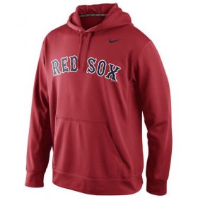 Wholesale Cheap Boston Red Sox Nike Men\'s KO Wordmark Perfomance Red MLB Hoodie