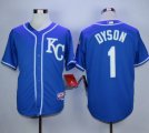 Wholesale Cheap Royals #1 Jarrod Dyson Blue Alternate 2 Cool Base Stitched MLB Jersey