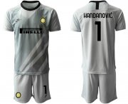Wholesale Cheap 2020-21 Inter Milan Gray 1 HANDANOVIC Goalkeeper Soccer Jersey