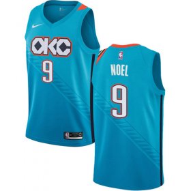 Wholesale Cheap Nike Thunder #9 Nerlens Noel Turquoise NBA Swingman City Edition 2018-19 Jersey