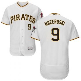 Wholesale Cheap Pirates #9 Bill Mazeroski White Flexbase Authentic Collection Stitched MLB Jersey