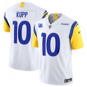 Wholesale Cheap Men's Los Angeles Rams #10 Cooper Kupp White 2023 F.U.S.E. With 4-Star C Patch Vapor Vapor Limited Football Stitched Jersey