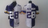 Wholesale Cheap Nike Vikings #28 Adrian Peterson Purple/White Women's Stitched NFL Elite Split Jersey