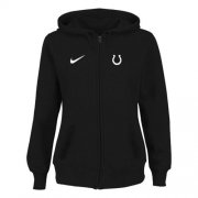 Wholesale Cheap Women's Indianapolis Colts Stadium Rally Full Zip Hoodie Black