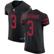Wholesale Cheap Nike 49ers #3 C.J. Beathard Black Alternate Men's Stitched NFL Vapor Untouchable Elite Jersey