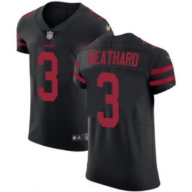Wholesale Cheap Nike 49ers #3 C.J. Beathard Black Alternate Men\'s Stitched NFL Vapor Untouchable Elite Jersey