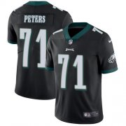 Wholesale Cheap Nike Eagles #71 Jason Peters Black Alternate Men's Stitched NFL Vapor Untouchable Limited Jersey