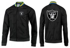 Wholesale Cheap NFL Las Vegas Raiders Team Logo Jacket Black_4