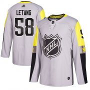 Wholesale Cheap Adidas Penguins #58 Kris Letang Gray 2018 All-Star Metro Division Authentic Stitched Youth NHL Jersey