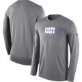 Wholesale Cheap Indianapolis Colts Nike Sideline Seismic Legend Long Sleeve T-Shirt Charcoal