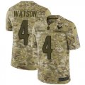 Wholesale Cheap Nike Texans #4 Deshaun Watson Camo Men's Stitched NFL Limited 2018 Salute To Service Jersey