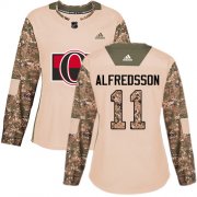 Wholesale Cheap Adidas Senators #11 Daniel Alfredsson Camo Authentic 2017 Veterans Day Women's Stitched NHL Jersey