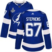 Cheap Adidas Lightning #67 Mitchell Stephens Blue Home Authentic Women's 2020 Stanley Cup Champions Stitched NHL Jersey