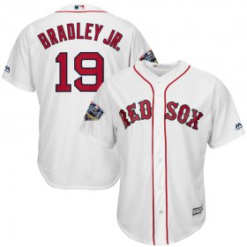 Wholesale Cheap Boston Red Sox #19 Jackie Bradley Jr. Majestic 2018 World Series Cool Base Player Jersey White