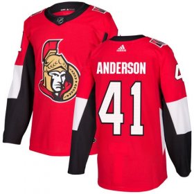 Wholesale Cheap Adidas Senators #41 Craig Anderson Red Home Authentic Stitched Youth NHL Jersey