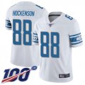 Wholesale Cheap Nike Lions #88 T.J. Hockenson White Men's Stitched NFL 100th Season Vapor Limited Jersey