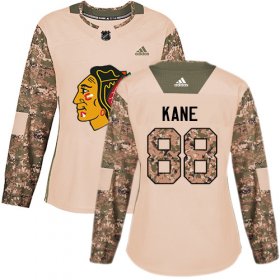 Wholesale Cheap Adidas Blackhawks #88 Patrick Kane Camo Authentic 2017 Veterans Day Women\'s Stitched NHL Jersey