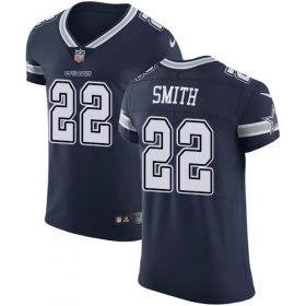 Wholesale Cheap Nike Cowboys #22 Emmitt Smith Navy Blue Team Color Men\'s Stitched NFL Vapor Untouchable Elite Jersey