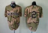 Wholesale Cheap Yankees #2 Derek Jeter Camo Commemorative Military Day Cool Base Stitched MLB Jersey