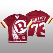 Wholesale Cheap NFL Washington Redskins #73 Chase Roullier Red Men's Mitchell & Nell Big Face Fashion Limited NFL Jersey